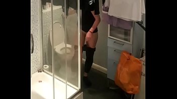 My sexy Ukrainian wife shaving her hairy cunt
