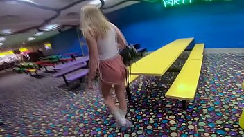 Naughty blonde teen is riding a big cock POV after going out on a date!