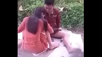 Myanmar couple fuck in public park 001