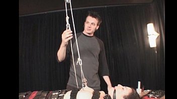 Gaging and nipples clipping for BDSM amateur