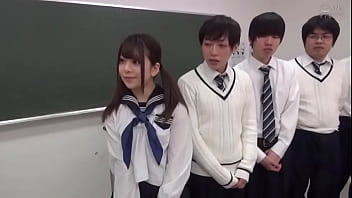 Tiny Japanese Teen Gangbanged At School - Nozomi Arimura