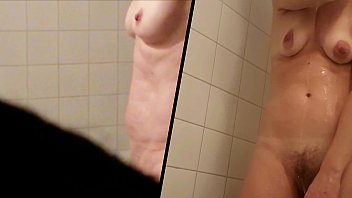 MILF and her m. naked on hidden camera.