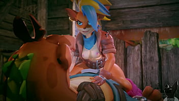 Crash Bandicoot Tawna Gets Off on Riding Dingodile's Cock
