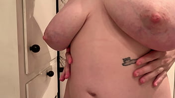Milking Huge, Full Tits Into Tight Little Hole